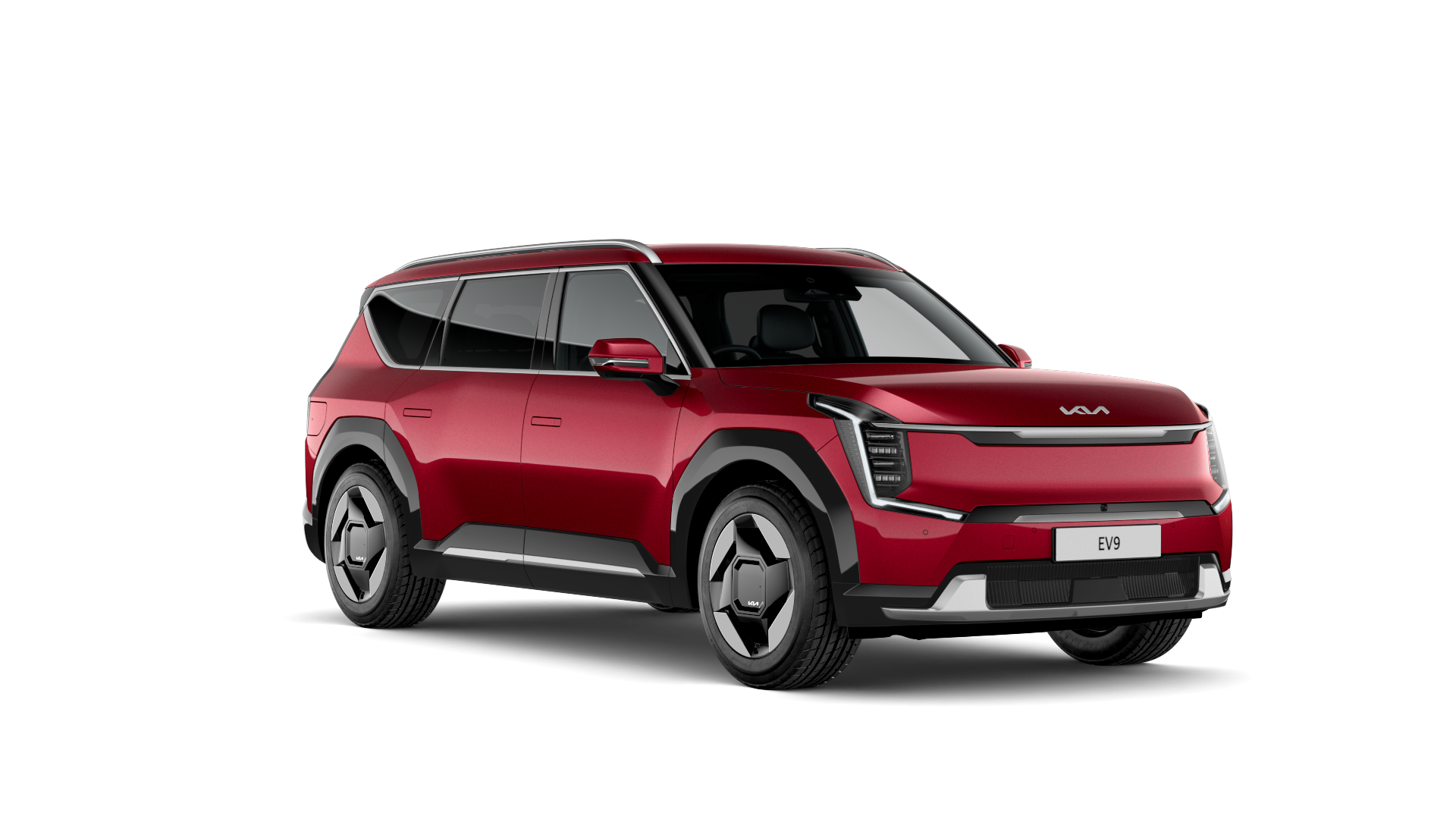 The Kia EV9 - Aurora Red